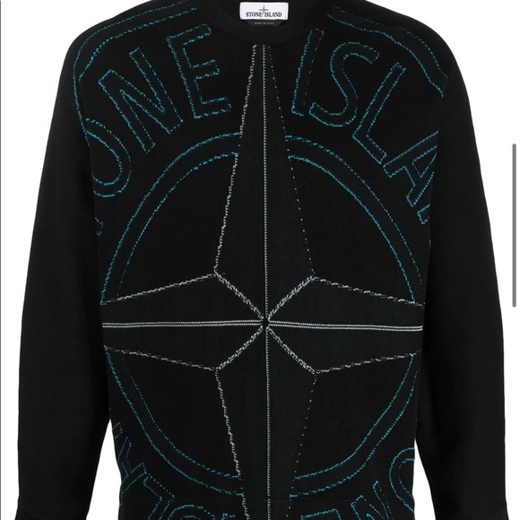 Mens NWT Stone Island compass logo printed Sweatshirt. Made in Italy. Retail 625 - Picture 6 of 11